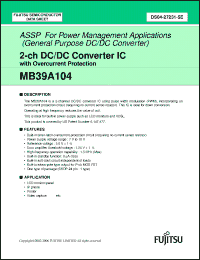 Click here to download MB39A104PFV-E1 Datasheet
