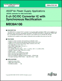 Click here to download MB39A108PV2-E1 Datasheet