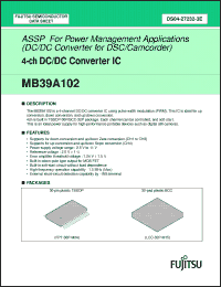 Click here to download MB39A102PV3 Datasheet
