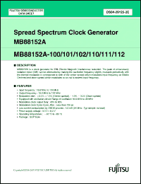 Click here to download MB88152A-112 Datasheet