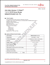 Click here to download MB82DDS08314A-75L Datasheet