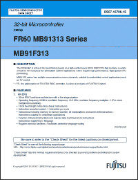 Click here to download MB91F313 Datasheet