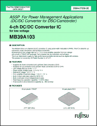 Click here to download MB39A103PV3 Datasheet