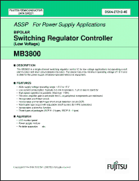 Click here to download MB3800PNF-E1 Datasheet