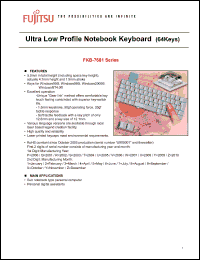 Click here to download FKB-7681 Datasheet