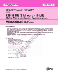 Click here to download MB82DBS08164C-70L Datasheet