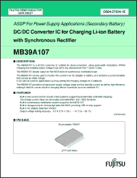 Click here to download MB39A107 Datasheet