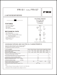 Click here to download FR157 Datasheet