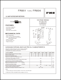 Click here to download FR801 Datasheet