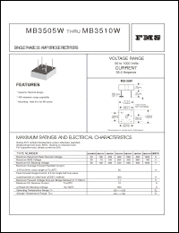Click here to download MB3505W Datasheet
