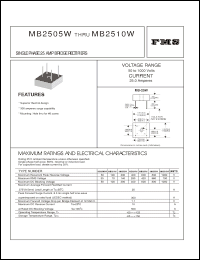 Click here to download MB252W Datasheet