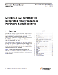 Click here to download MC8641DHX1250K Datasheet