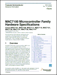 Click here to download MAC7111MFU50 Datasheet