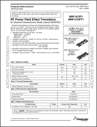 Click here to download MRF1570FT1 Datasheet