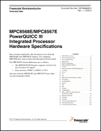 Click here to download MPC8568E Datasheet