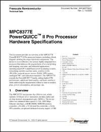 Click here to download MPC8377VRAGFA Datasheet