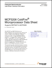 Click here to download MCF5208CAB166 Datasheet