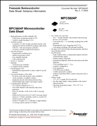 Click here to download MPC5604PEF0MLL7R Datasheet