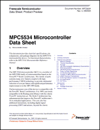 Click here to download MPC5534AVZ40 Datasheet