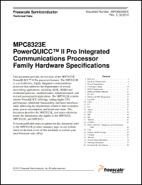 Click here to download MPC8323CZQAFDCA Datasheet