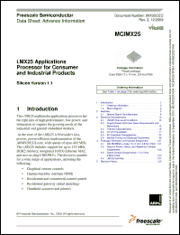 Click here to download MCIMX253DVM4 Datasheet