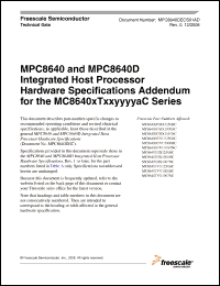Click here to download MC8640DHX1000H Datasheet