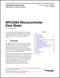 Click here to download PPC5565MZQ132R2 Datasheet