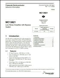 Click here to download MC13821 Datasheet