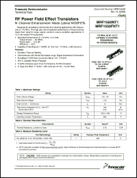 Click here to download MRF1550FNT1 Datasheet