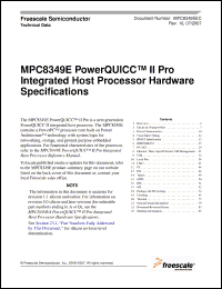 Click here to download MPC8349E Datasheet