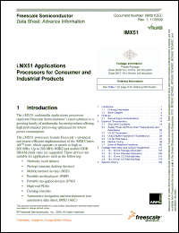 Click here to download MCIMX511DVK8C Datasheet