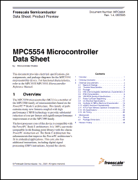 Click here to download MPC5554MVR112 Datasheet