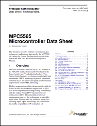 Click here to download SPC5565MVZ80R Datasheet