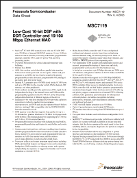 Click here to download MSC7119VF1200 Datasheet