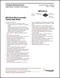 Click here to download MPC5510 Datasheet