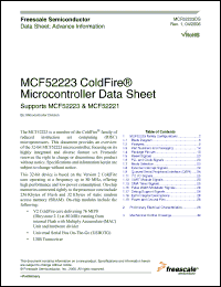 Click here to download MCF52221 Datasheet