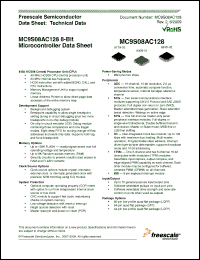 Click here to download MC9S08AC128CFGE Datasheet