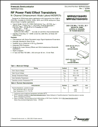 Click here to download MRF6S27050HSR3 Datasheet