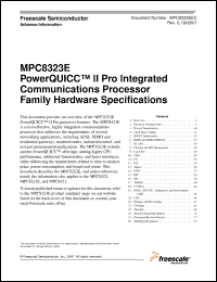 Click here to download MPC8323CVRAFDC Datasheet