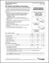Click here to download MRF6S27085HR3 Datasheet