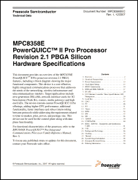 Click here to download MPC8358E Datasheet