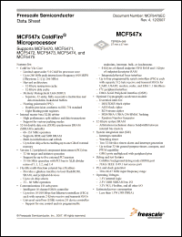Click here to download MCF547X_07 Datasheet
