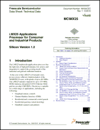 Click here to download MCIMX251AVM4 Datasheet
