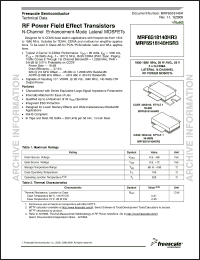 Click here to download MRF6S18140HSR3 Datasheet