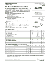 Click here to download MRF284LSR1 Datasheet