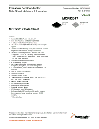Click here to download MCF53015CMJ240J Datasheet
