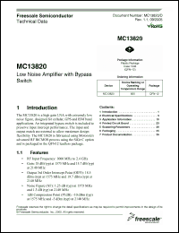 Click here to download MC13820 Datasheet