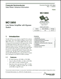 Click here to download MC13850 Datasheet