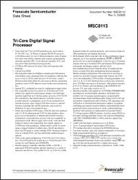 Click here to download MSC8113 Datasheet