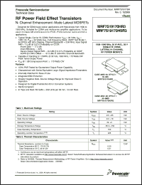 Click here to download MRF7S19170HSR3 Datasheet